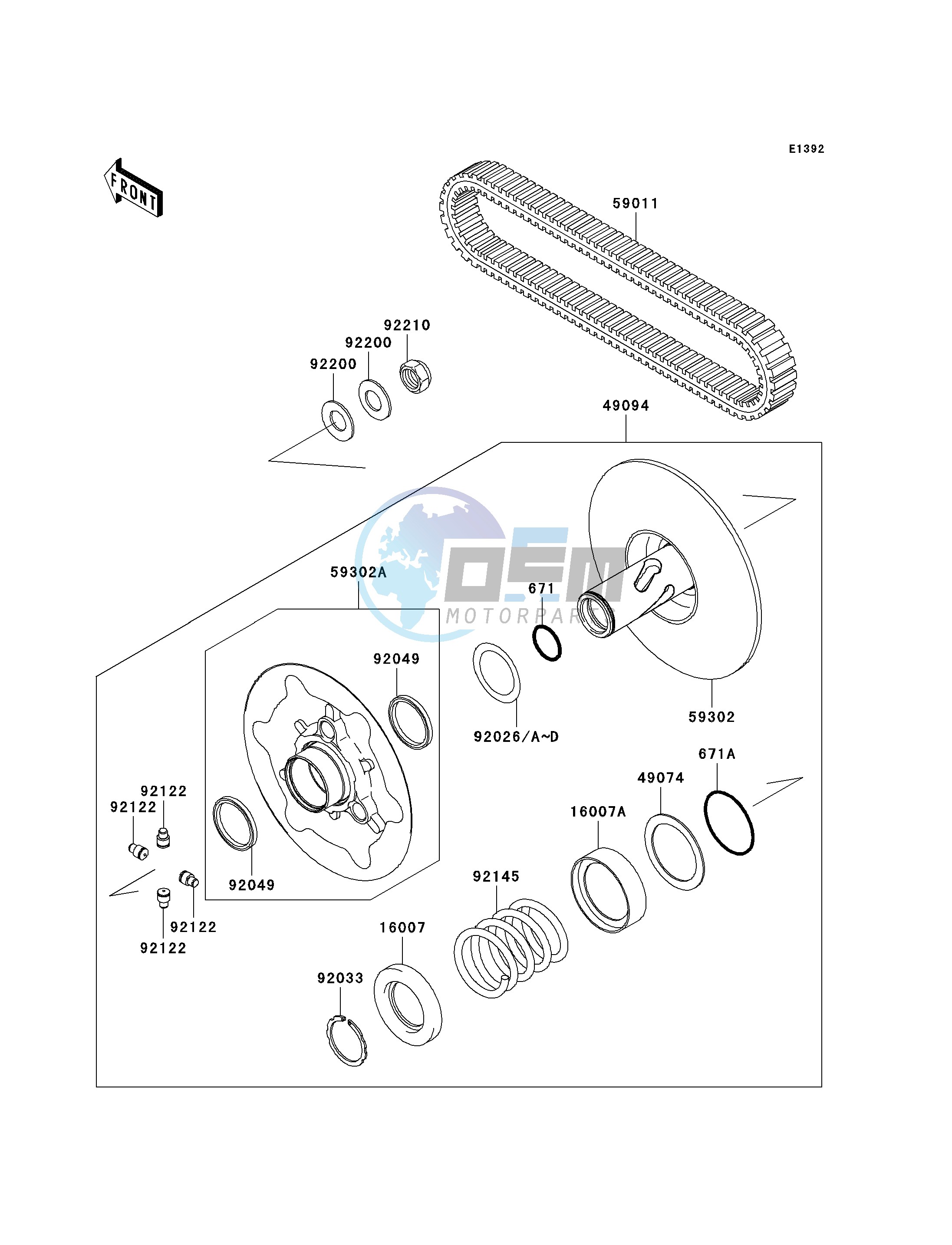 DRIVEN CONVERTER_DRIVE BELT