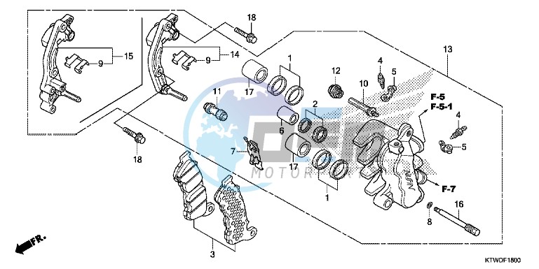 FRONT BRAKE CALIPER