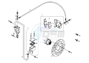 DXR QUAD - 250 cc drawing DISC BRAKE