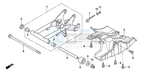 TRX90EX SPORTRAX90 drawing SWINGARM