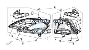 MAXSYM 600 I ABS EXECUTIVE EURO4 L7 drawing TAIL LIGHT - REAR SUSPENSION