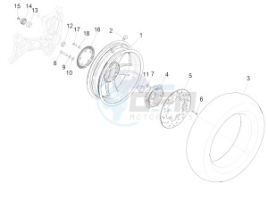 GTS 300 SUPER-TECH IE ABS E4 (APAC) drawing Rear wheel