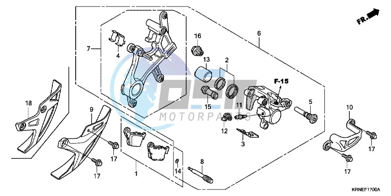 REAR BRAKE CALIPER