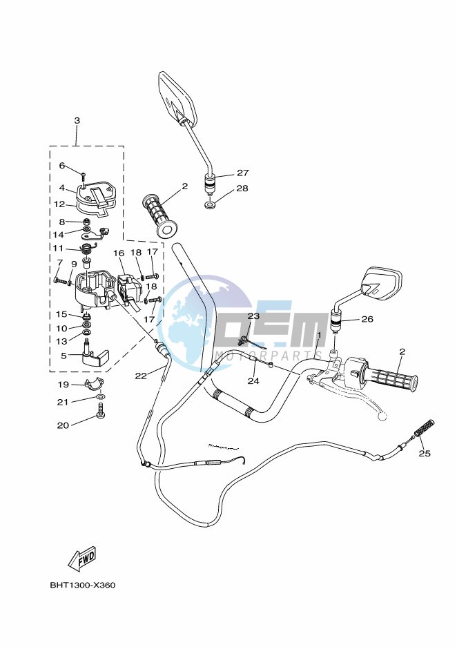 STEERING HANDLE & CABLE