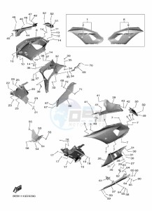 YZF690 YZF-R7 (BEBA) drawing COWLING 2