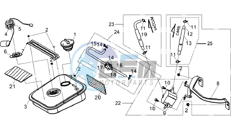 FUEL TANK - FUEL CUT