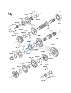 EX 650 A [NINJA 650R] (A6F-A8F) A8F drawing TRANSMISSION