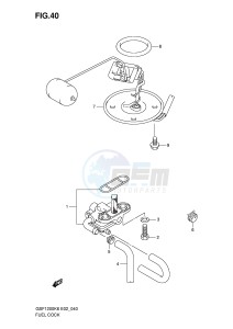 GSF1200 (E2) Bandit drawing FUEL COCK