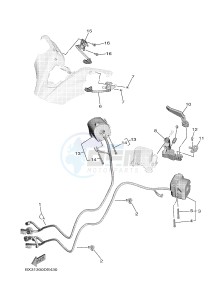 XP530 XP530-A TMAX SX ABS (BX38) drawing HANDLE SWITCH & LEVER