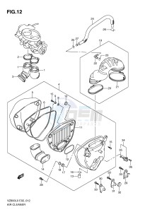 VZ800 (E2) MARAUDER drawing AIR CLEANER