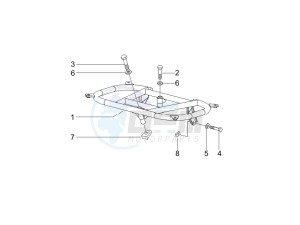 Liberty 125 4t Delivery e3 Single drawing Rear luggage rack