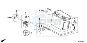 CBR125RTC drawing BATTERY