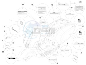 SPRINT 150 4T 3V IE ABS E3 (NAFTA) drawing Plates - Emblems