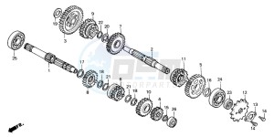 MT50F drawing TRANSMISSION (B/DK/E/ED/N)