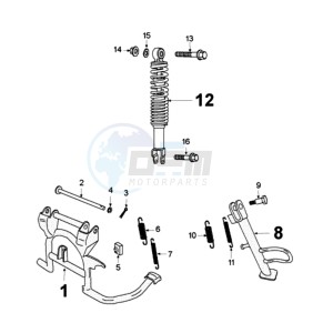 VCLIC BA drawing REAR SHOCK AND STAND