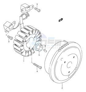 RGV250 (E1) drawing MAGNETO