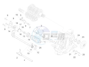 ETV 1200 Caponord Rally (EMEA, APAC) drawing Gear box / Selector / Shift cam