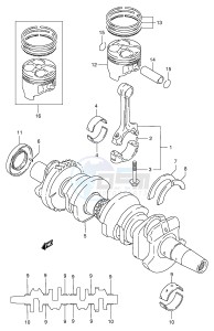 GSF250V (E24) Bandit drawing CRANKSHAFT