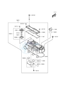 MULE PRO-DXT KAF1000BGF EU drawing Cylinder Head Cover