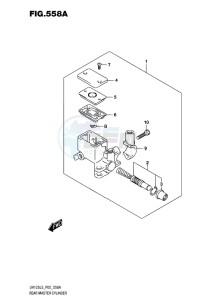 UH125 BURGMAN EU drawing REAR MASTER CYLINDER