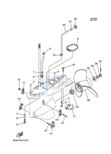 F250A drawing PROPELLER-HOUSING-AND-TRANSMISSION-2