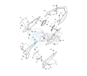 XJ6-FA DIVERSION ABS 600 drawing SIDE COVER