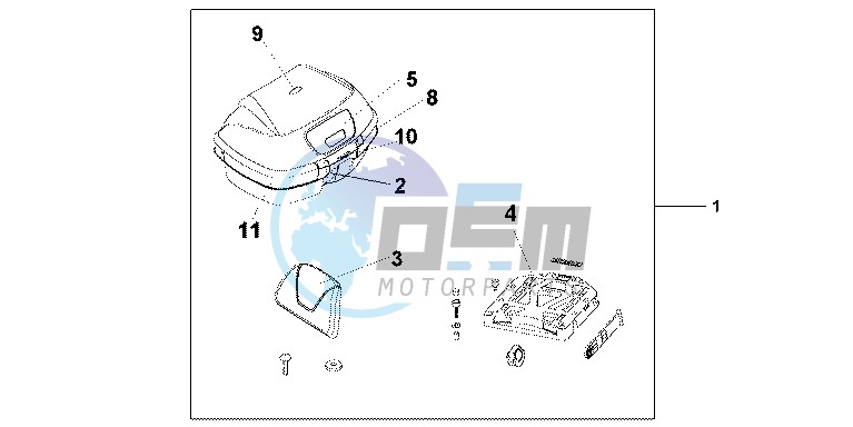 TOP BOX 45L SHASTA WHITE