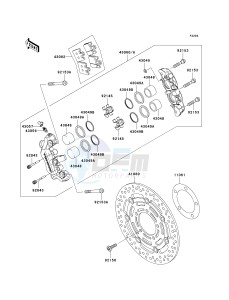 ZX 636 B [NINJA ZX-6R[ (B1-B2) [NINJA ZX-6R drawing FRONT BRAKE