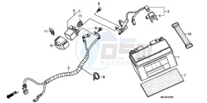 CBR600RR9 Europe Direct - (ED / SPC) drawing BATTERY