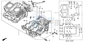 CBF500 drawing CRANKCASE