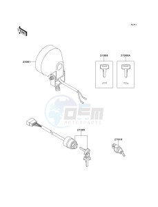 KAF 620 B [MULE 2520 TURF] (B1-B5) [MULE 2520 TURF] drawing HEADLIGHT-- S- -_IGNITION SWITCH