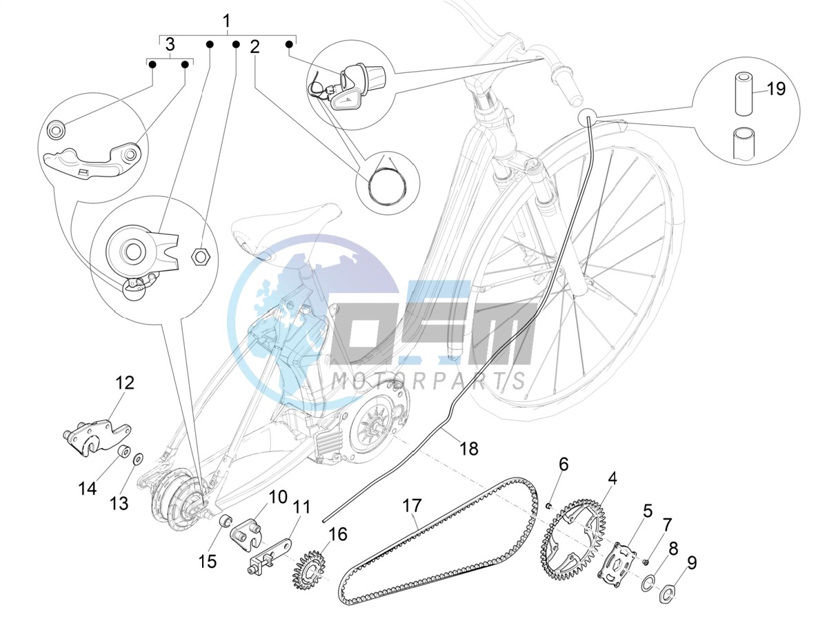 Gear shift (NUVINCI MECH)