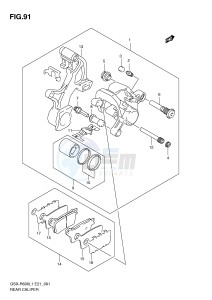 GSX-R600 (E21) drawing REAR CALIPER