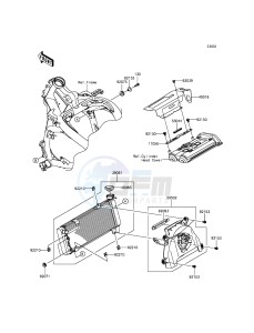 VERSYS 650 KLE650EGF XX (EU ME A(FRICA) drawing Radiator