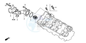 CB600F2 CB600S drawing THERMOSTAT