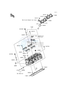 NINJA H2 ZX1000NGF XX (EU ME A(FRICA) drawing Cylinder Head