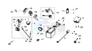 GTS 125I drawing ELECTRONIC PARTS