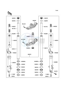 Z750S ZR750K6F FR GB XX (EU ME A(FRICA) drawing Front Fork