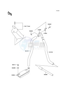 JET SKI 800 SX-R JS800ABF EU drawing Bilge System