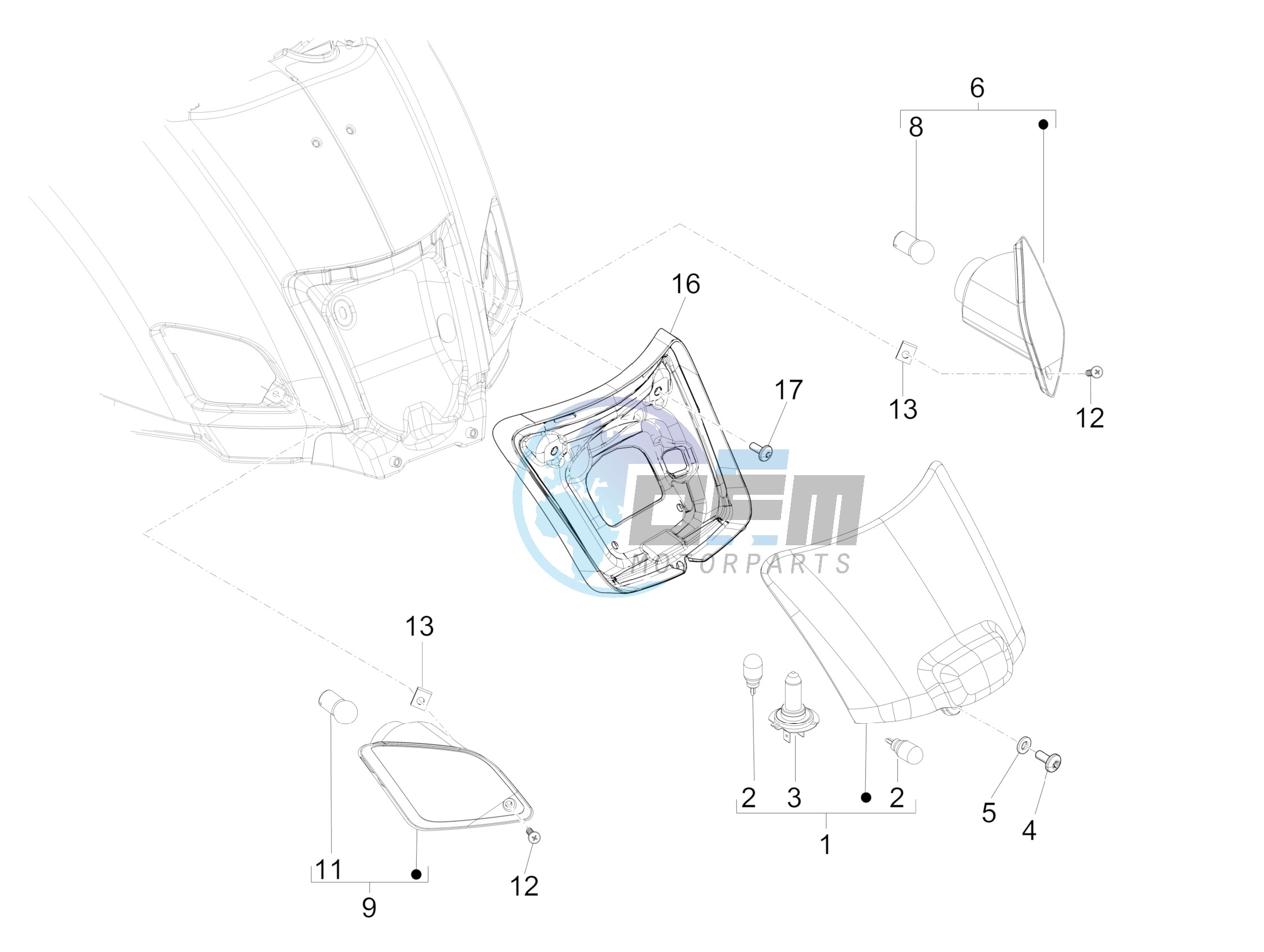 Rear headlamps - Turn signal lamps