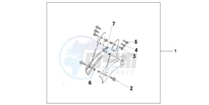 VT750C3 drawing BACKREST STAY