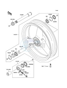 ZZR1200 ZX1200-C4H XX (EU ME A(FRICA) drawing Front Hub