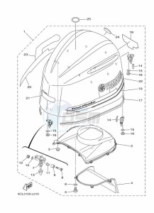 FL250DETU drawing FAIRING-UPPER