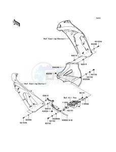 ER-6f EX650A7F GB XX (EU ME A(FRICA) drawing Cowling Lowers