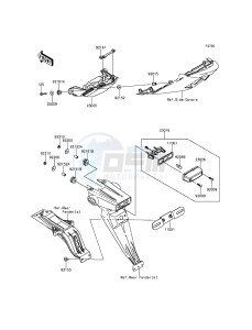 NINJA_ZX-6R ZX600REF FR GB XX (EU ME A(FRICA) drawing Taillight(s)