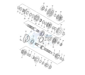 XJ6-FA DIVERSION ABS 600 drawing TRANSMISSION