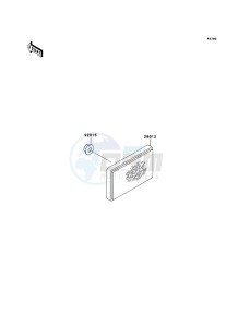 KVF360 4x4 KVF360ACF EU GB drawing Reflectors(EU,UK)