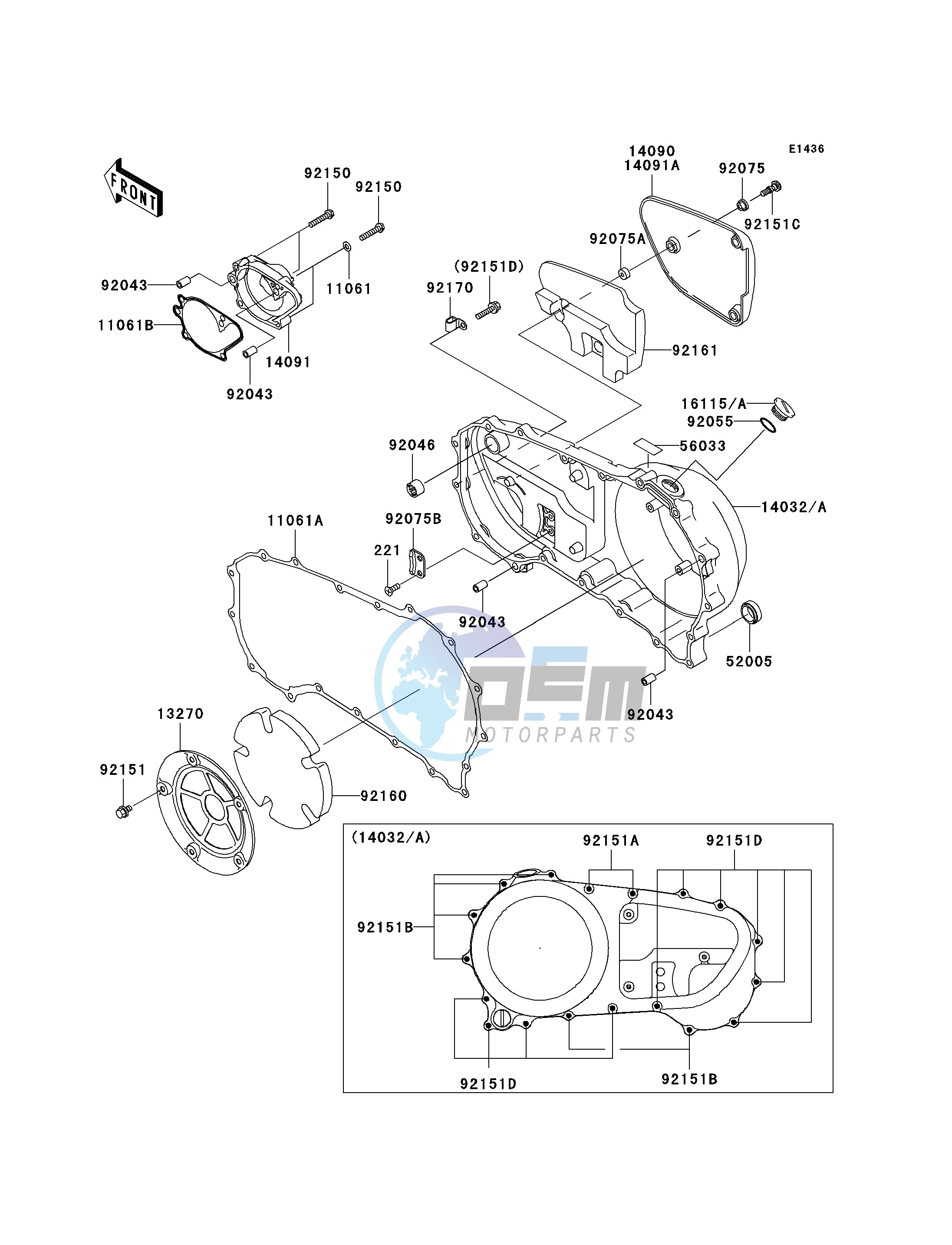 RIGHT ENGINE COVER-- S- -