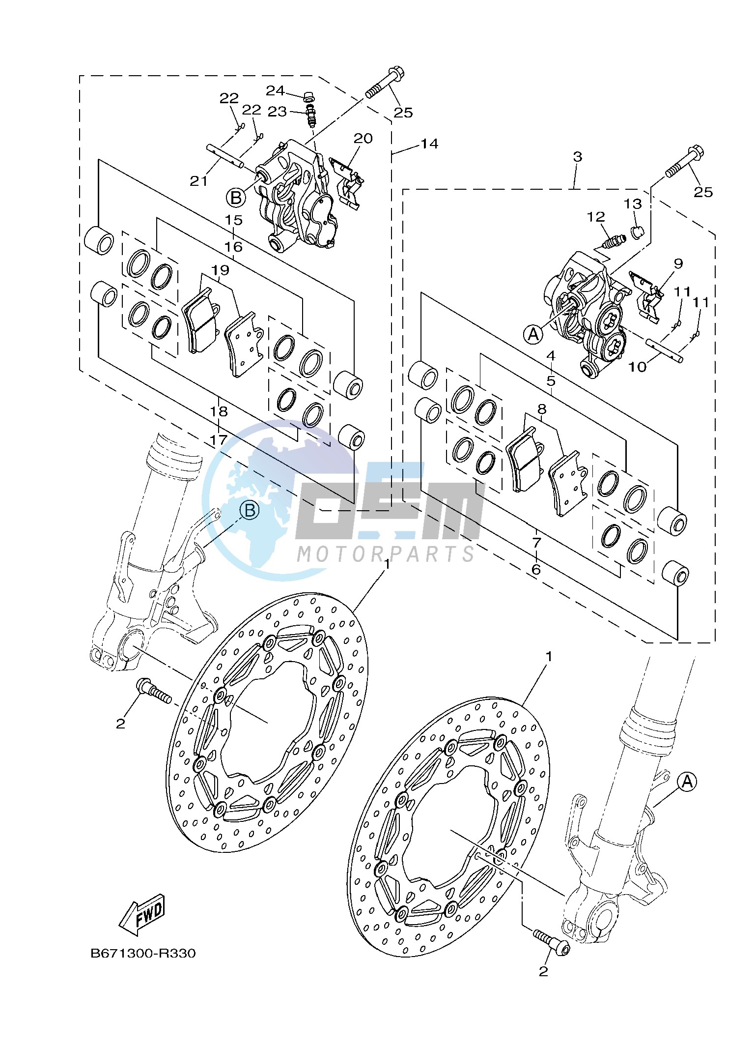 FRONT BRAKE CALIPER