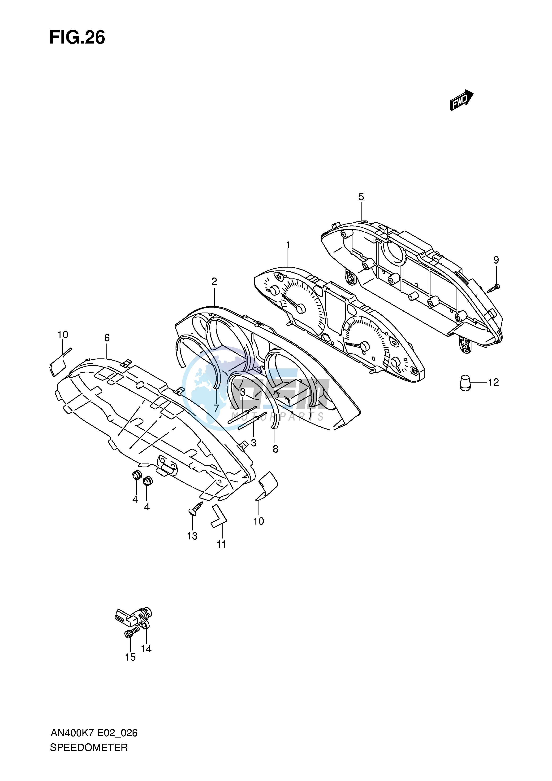 SPEEDOMETER (AN400K7 ZK7 K8 ZK8 K9 L0)